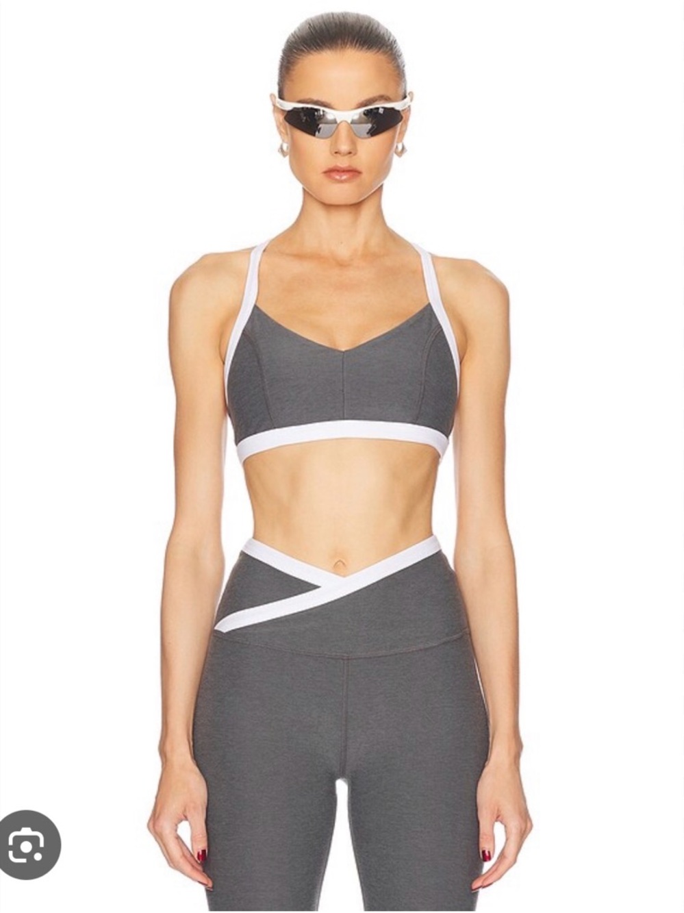 Beyond Yoga - Spacedye Outlines Bra & High Waist legging - Gray - XS - Picture 4 of 5